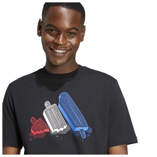 Adidas Ανδρική κοντομάνικη μπλούζα Lounge Ice Graphic Tee Adidas Ανδρική κοντομάνικη μπλούζα Lounge Ice Graphic Tee
